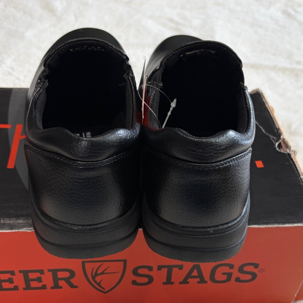 Deer Stags Men's Black DS Work Oil& Slip Resistant Non Marking,Size 11-1/2 . - Picture 5 of 17